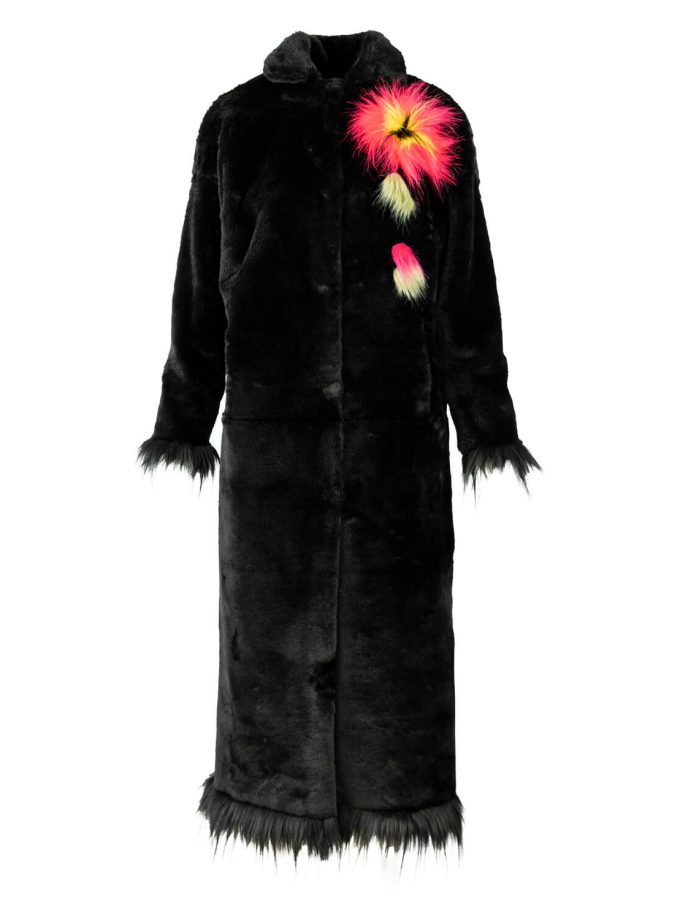 BLACK FRIDA long faux fur coat1