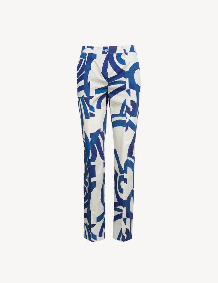 BLUE ABSTRACTION cotton suit 1