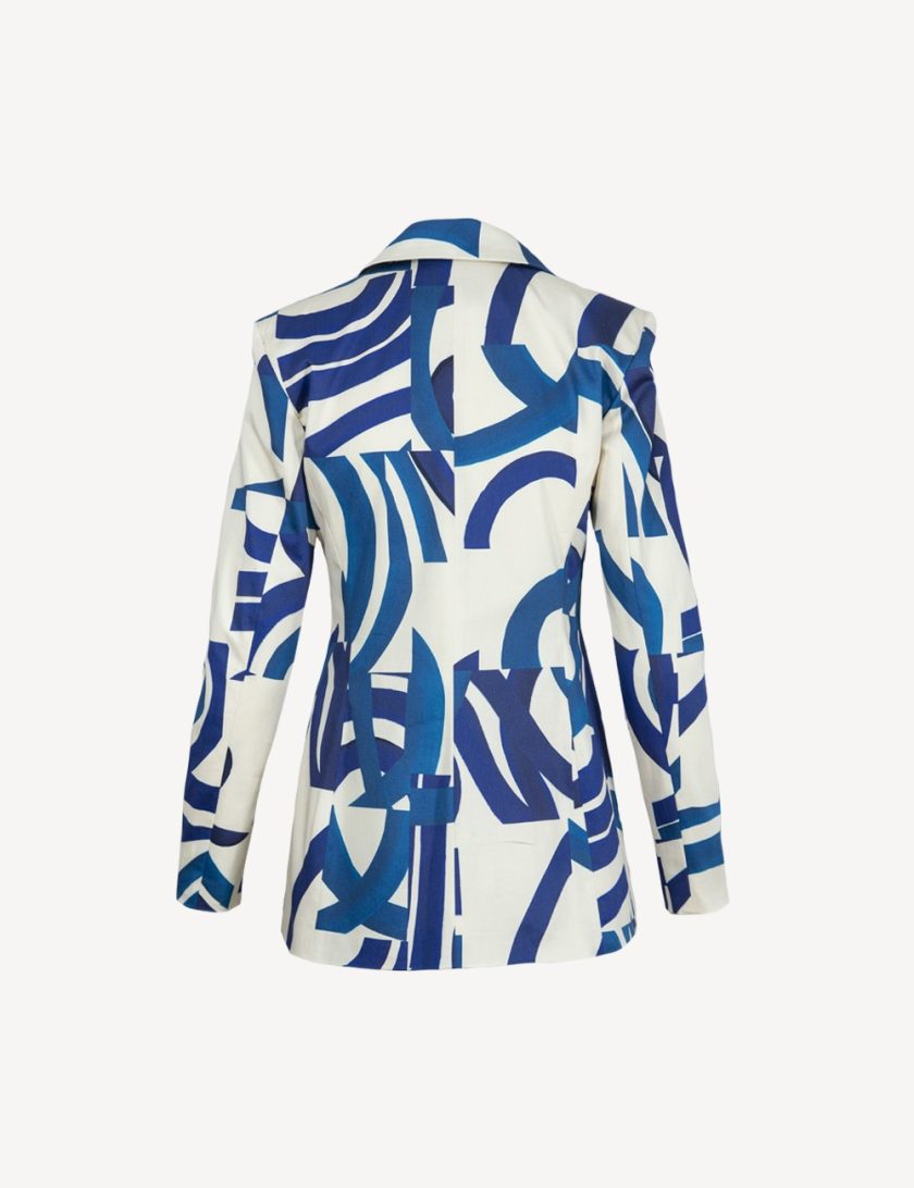 BLUE ABSTRACTION cotton suit 2