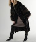 Brązowe sztuczne futro FLUFFY BROWN - obrazek 3
